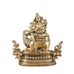 Brass Tara Devi Seated on Lion Idol | 16" Himalayan Art | 14kg Sacred Masterpiece | Divine Mountain Goddess | Jaipurio
